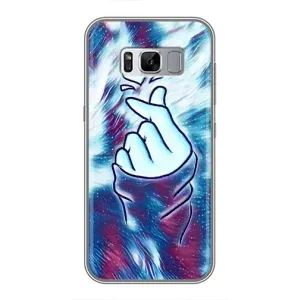 Чохол з принтом для Samsung Galaxy S8 Plus, G955 (AlphaPrint - Знак сердечка) (Радужне серце)