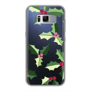 Зимні Чохли для Самсунг Галаксі S8 Плюс G955 - прозорий фон (Різдвяний фон)