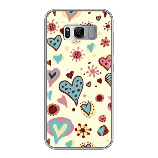 Чохол з принтом «Сердечки» для Samsung Galaxy S8 Plus (G955)