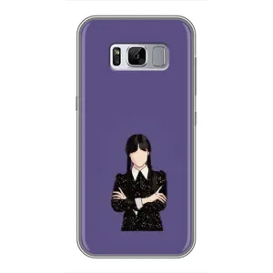 Чохли Венсдей на Samsung Galaxy S8 Plus, G955 Уенсдей (AlphaPrint) (Венздей у чорному)