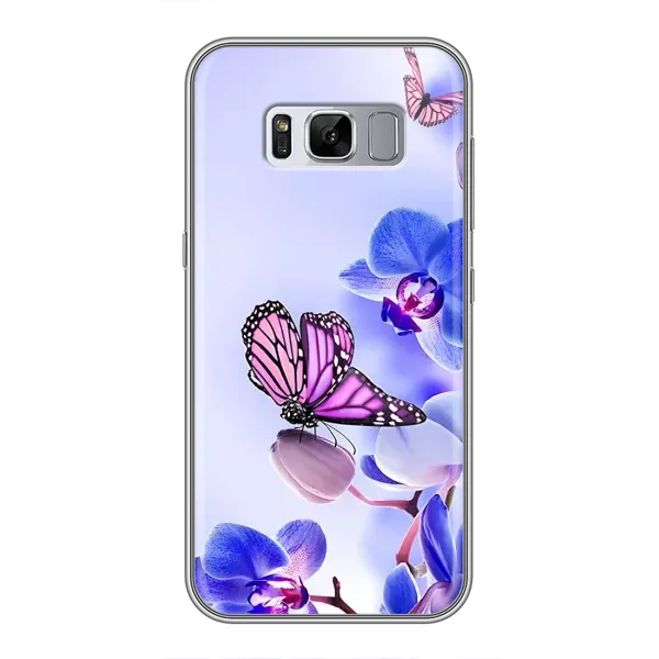 Чехол с принтом «Бабочка на цветочке» для Samsung Galaxy S8 (G950)