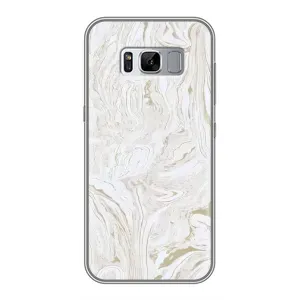 Мраморный чехол на Samsung Galaxy S8, G950 (VPrint) (Белый мрамор)