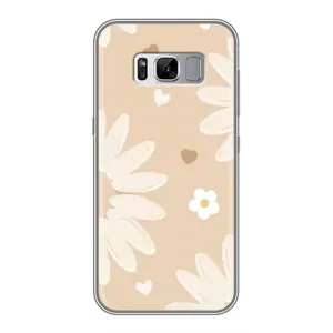 Чохол з квітковим принтом на Samsung Galaxy S8, G950 (Бежеві квіти)