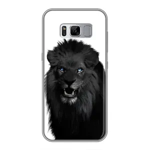 Чехлы с картинками животных Samsung Galaxy S8, G950 (Черный ЛЕВ)
