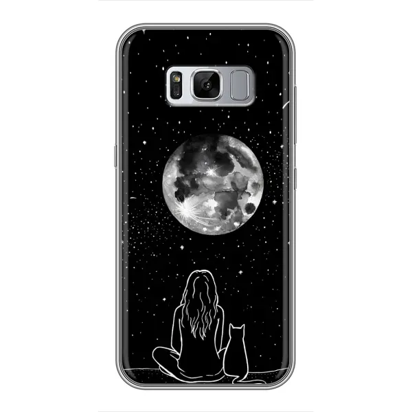 Чехол с принтом «Девушка с котом» для Samsung Galaxy S8 (G950)