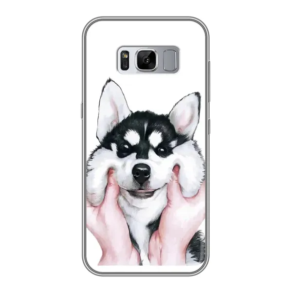 Чехол с принтом «Довольный Хаски» для Samsung Galaxy S8 (G950)