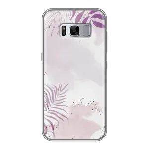 Чохол з квітковим принтом на Samsung Galaxy S8, G950 (Фіолетове листя)