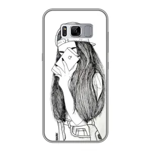 Чехол с печатью для Samsung Galaxy S8, G950 - (Мода) (AlphaPrint) (Фото девочки)