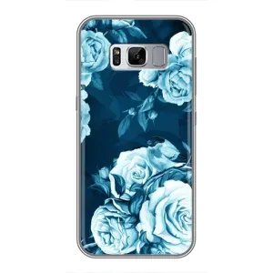 Чехлы (ART) Цветы на Samsung Galaxy S8, G950 (VPrint) (Голубые Бутоны)