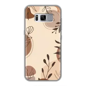 Чохол з квітковим принтом на Samsung Galaxy S8, G950 (Коричневі квіти)