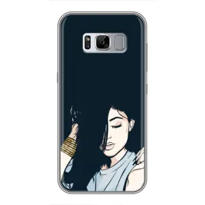 Чехол с печатью для Samsung Galaxy S8, G950 - (Мода) (AlphaPrint) (Красивая девочка)