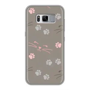Чехол с рисунком кот на Samsung Galaxy S8, G950 (Лапы и усы)