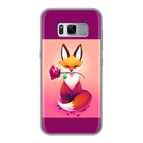 Чехол с принтом «Лисичка с розочкой» для Samsung Galaxy S8 (G950)