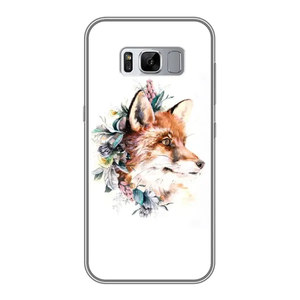 Чехол с принтом «Лисичка в цветочках» для Samsung Galaxy S8 (G950)