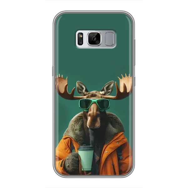 Чехол с принтом «Лось с кофе» для Samsung Galaxy S8 (G950) Чехол с принтом «Лось с кофе» для Samsung Galaxy S8 (G950)