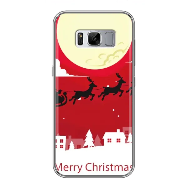 Чехол с принтом «Санта с оленями» для Samsung Galaxy S8 (G950)