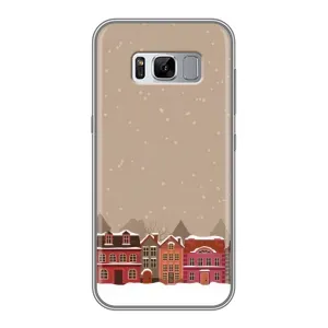 Новогодние, Праздничные Чехлы для Samsung Galaxy S8, G950 - 2024 год (Зимний город)