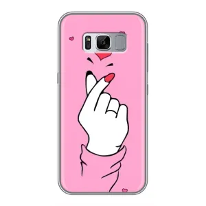 Чехол с принтом для Samsung Galaxy S8, G950 (AlphaPrint - Знак сердечка)