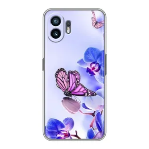 Чехлы с Цветами для Samsung Galaxy XCover7 Pro (VPrint) (Бабочка на цветочке)
