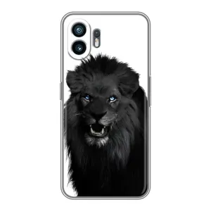 Чехлы с картинками животных Samsung Galaxy XCover7 Pro (Черный ЛЕВ)