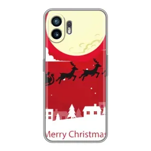 Рождественские Чехлы для Samsung Galaxy XCover7 Pro (VPrint) (Санта с оленями)