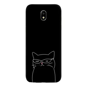 Чехол с принтом «Равнодушный кот» для Samsung Galaxy J5 2017 (J530F EU)