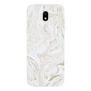 Мраморный чехол на Samsung Galaxy J5 2017, (J530F европейская версия) (VPrint) (Белый мрамор)