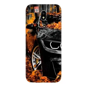 Чехлы с Машинами на Самсунг J5 2017, J5 европейская версия (VPrint) (Черная Машина)