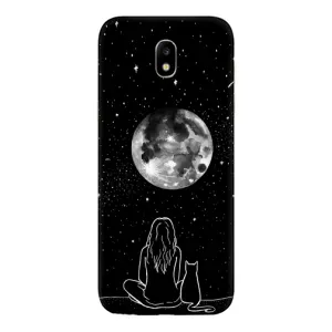 Чехол с принтом «Девушка с котом» для Samsung Galaxy J5 2017 (J530F EU)