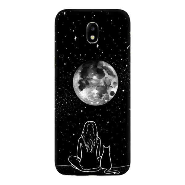 Чехол с принтом «Девушка с котом» для Samsung Galaxy J5 2017 (J530F EU)