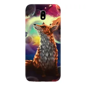 Чехлы с картинкой Лисички для Samsung Galaxy J5 2017, (J530F европейская версия) (VPrint) (Лисица в космосе)