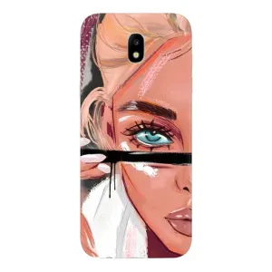 Чехол с печатью для Samsung Galaxy J5 2017, (J530F европейская версия) - (Мода) (AlphaPrint) (Макияж)