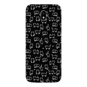 Чехол с принтом для Samsung Galaxy J5 2017, (J530F европейская версия) (AlphaPrint) Модные коты (Меленькие котики)