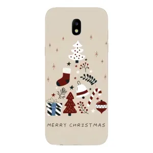 Рождественские Чехлы для Samsung Galaxy J5 2017, (J530F европейская версия) (VPrint) (Merry Christmas)