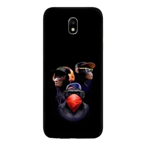 Чехол с Обезьянами Samsung Galaxy J5 2017, (J530F европейская версия) - (AlphaPrint) (Три обезьяны)