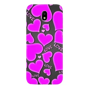 Чехлы для любимой на Самсунг J5 2017, J5 европейская версия (VPrint) (Pink hearts)