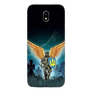 Чехлы с картинкой ЗСУ для Samsung Galaxy J5 2017, (J530F европейская версия) (AlphaPrint) (Солдат ЗСУ)