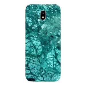 Мраморный чехол на Samsung Galaxy J5 2017, (J530F европейская версия) (VPrint) (Зеленый мрамор)