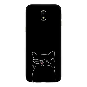 Чохол з малюнком кіт на Samsung Galaxy J7 2017 (J730F европейская версия) (Байдужий кіт)