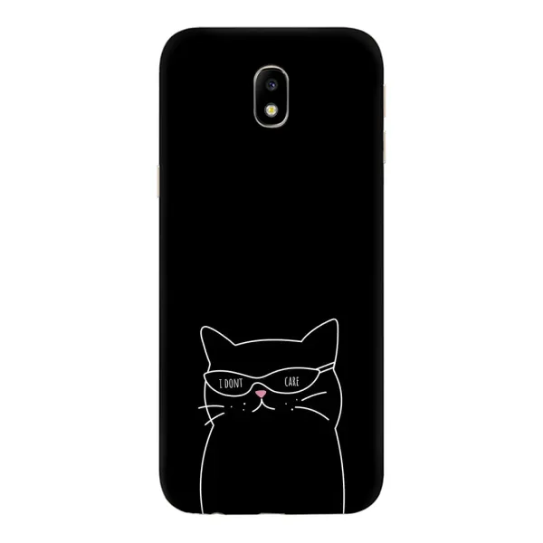 Чехол с принтом «Равнодушный кот» для Samsung Galaxy J7 2017 (J730F EU)