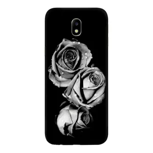 Чохол з картинкою (Стильні) Самсунг J7 2017, J7 европейська версія - (AlphaPrint) (Чорна троянда)