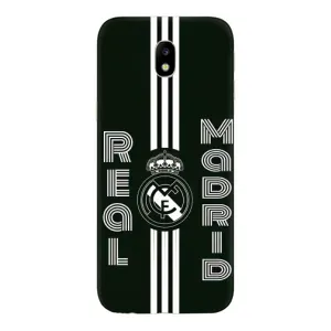 ФК Реал Мадрид чохли для Samsung Galaxy J7 2017 (J730F европейская версия) (AlphaPrint) (чорно білий Реал)