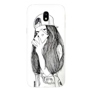 Чехол с печатью для Samsung Galaxy J7 2017 (J730F европейская версия) - (Мода) (AlphaPrint) (Фото девочки)