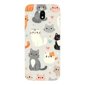 Чохол з малюнком кіт на Samsung Galaxy J7 2017 (J730F европейская версия) (Колаж котів)