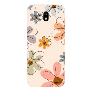 Чохол з принтом «Кольорові квіти» для Samsung Galaxy J7 2017 (J730F EU)