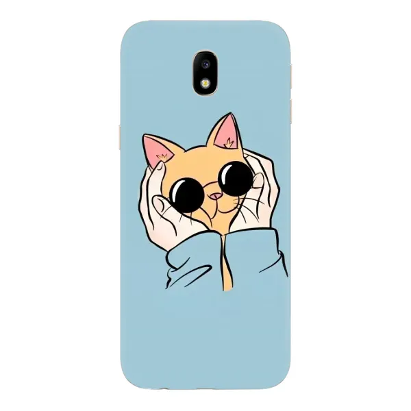 Чехол с принтом «Котик в очках» для Samsung Galaxy J7 2017 (J730F EU) Чехол с принтом «Котик в очках» для Samsung Galaxy J7 2017 (J730F EU)
