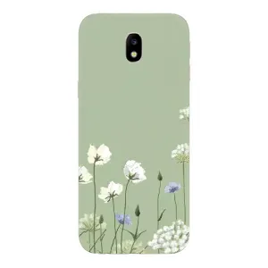 Чохол з принтом «Квіти на зеленому» для Samsung Galaxy J7 2017 (J730F EU)