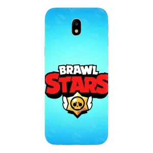 Чехлы Brawl Stars для Samsung Galaxy J7 2017 (J730F европейская версия) (AlphaPrint) (Лого Бравл Старс)