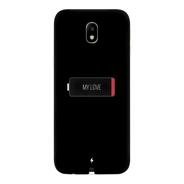 Чехол с принтом «Love battery» для Samsung Galaxy J7 2017 (J730F EU)