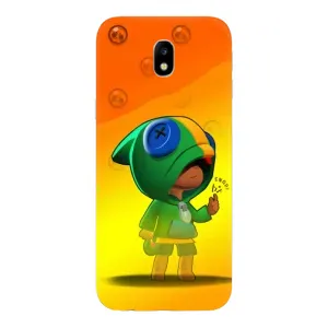 Чехол для Samsung Galaxy J7 2017 (J730F европейская версия) Бравл Старс (VPrint) (Мальчик Леон)